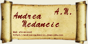 Andrea Medančić vizit kartica